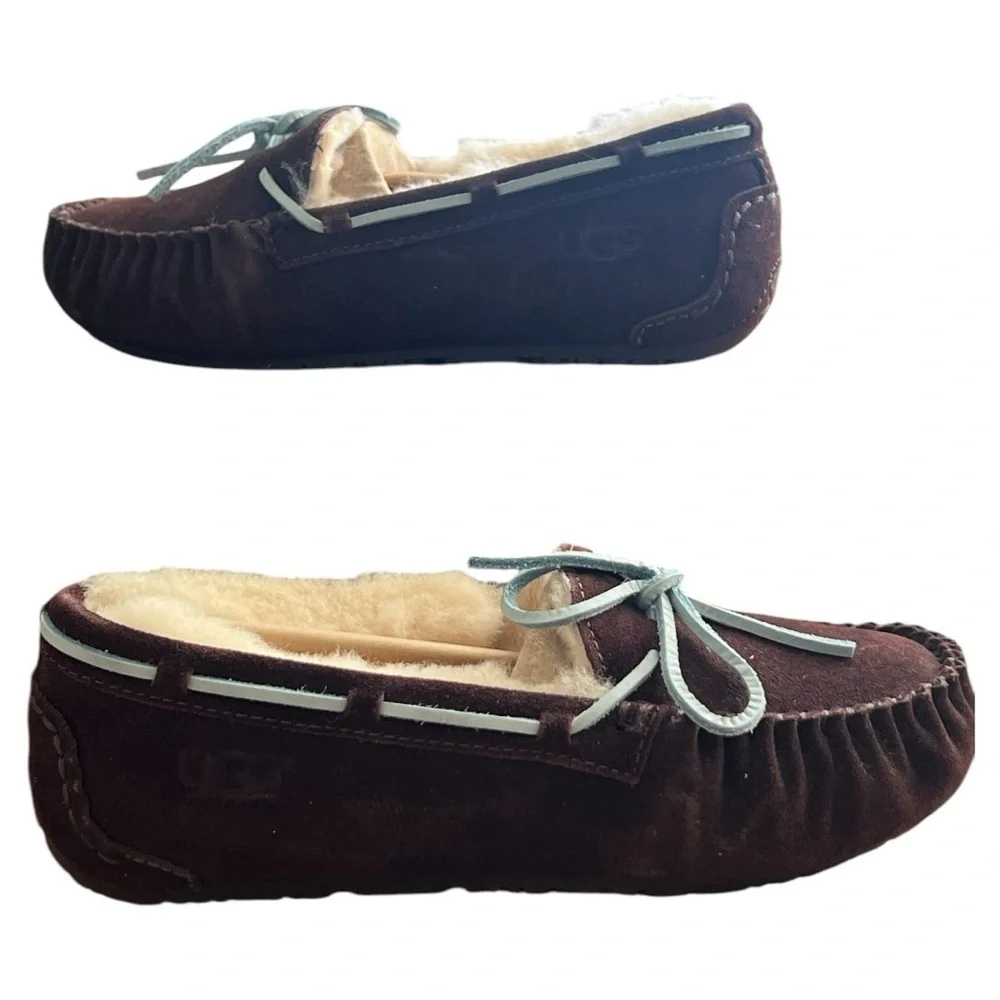 💜UGG Kids Brown Moccasin Shoes
